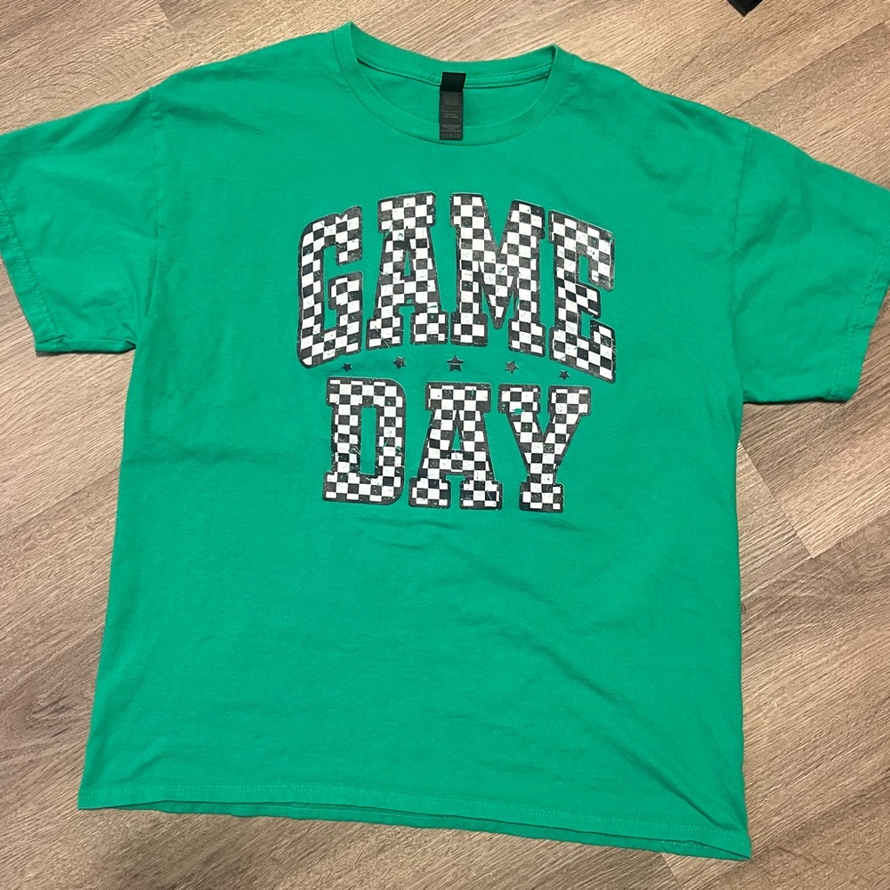 Green 'Game Day' Graphic T-Shirt